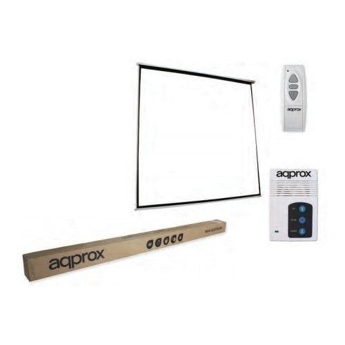 Approx pantalla mural electrica 240 x 240 apta pared y techo mando a distancia