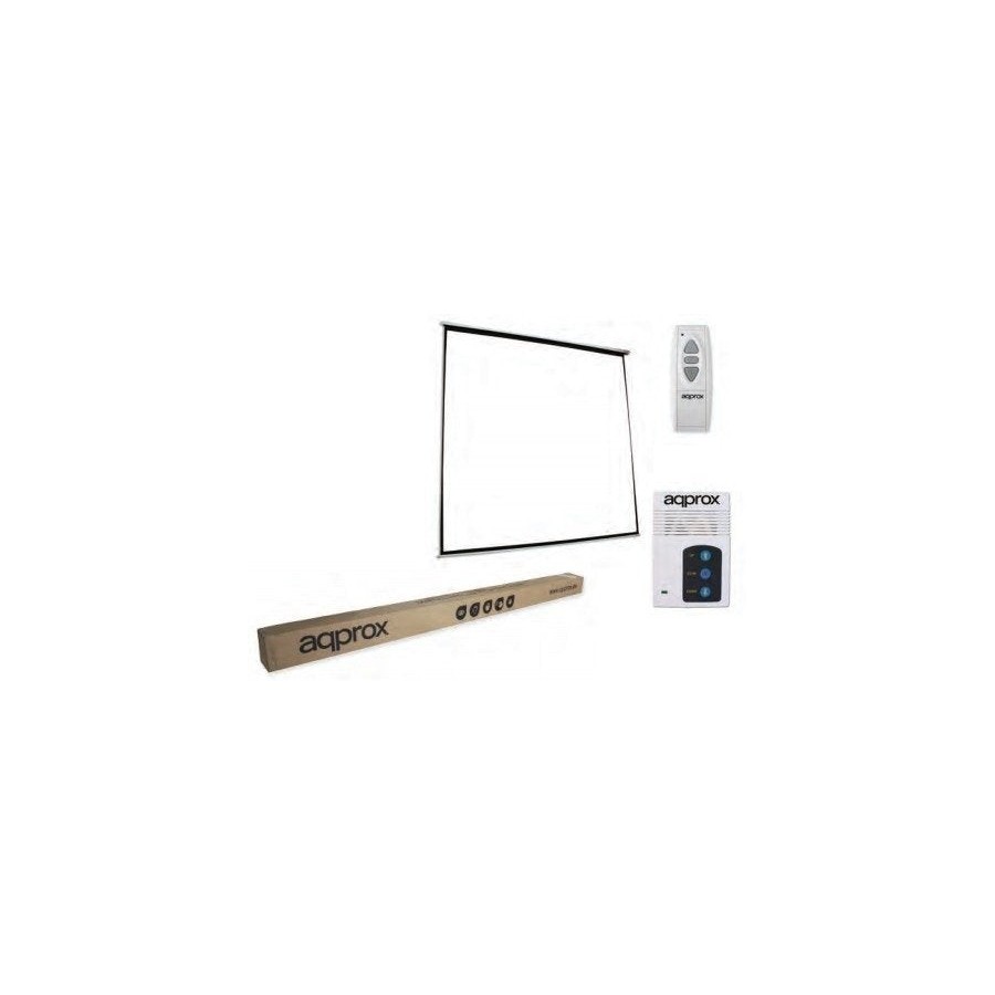 Approx pantalla mural electrica 240 x 240 apta pared y techo mando a distancia