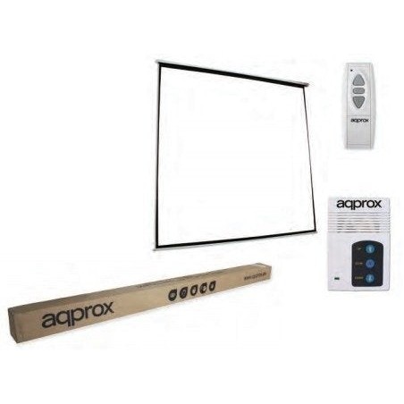 Approx pantalla mural electrica 240 x 240 apta pared y techo mando a distancia