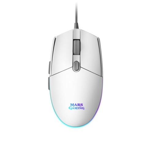 Ratón gaming mars gaming mmgw hasta 3200 dpi blanco