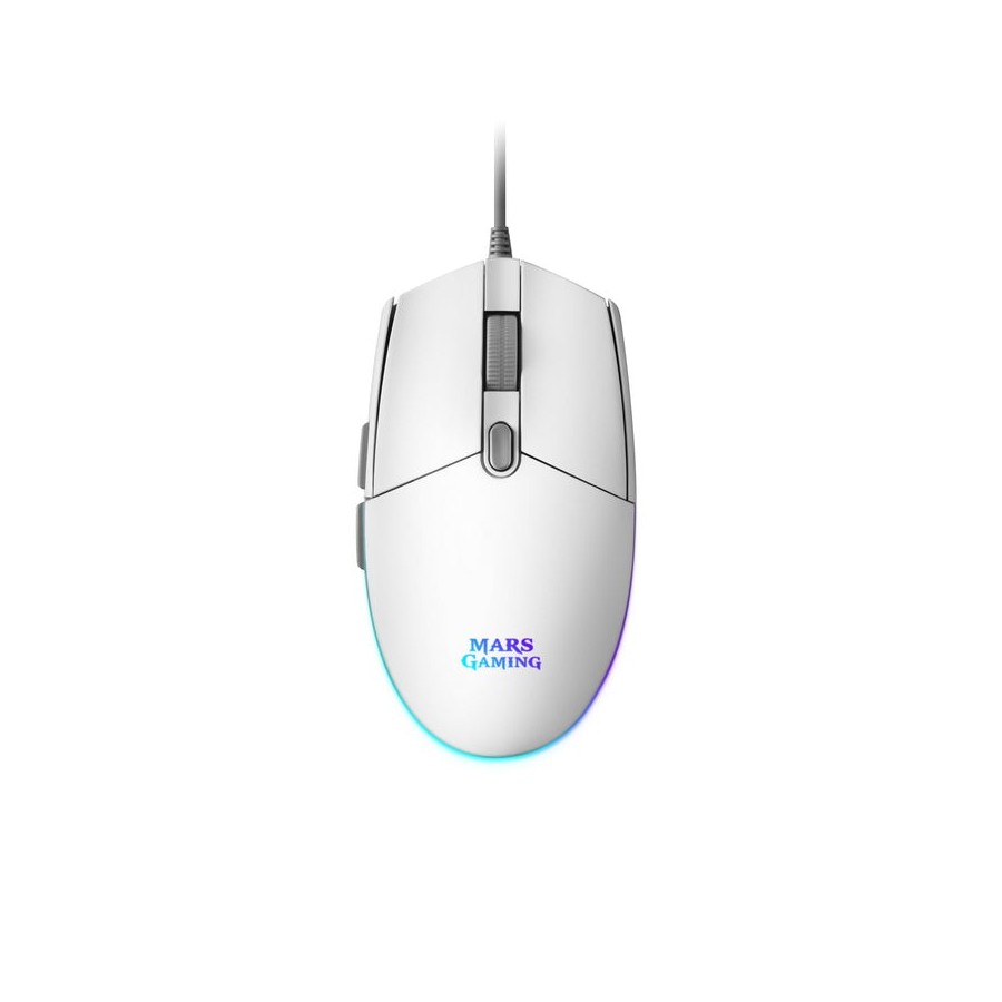 Ratón gaming mars gaming mmgw hasta 3200 dpi blanco