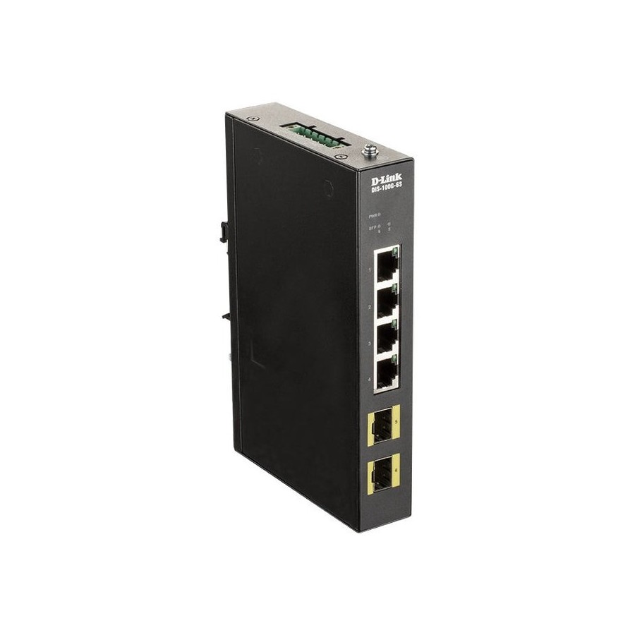 Switch gestionable d-link dis-100g-6s 6 puertos rj-45 gigabit 10 100 1000 sfp