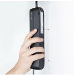 Nanocable regleta de proteccion con 4 shuckos - cable de 1.40m - interruptor on/off - negro