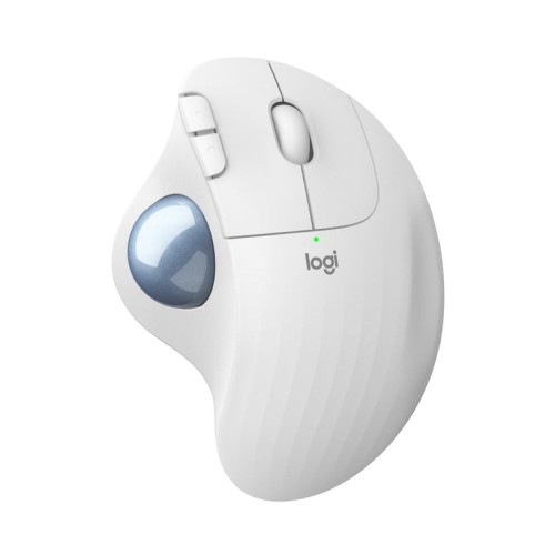Ratón trackball inalámbrico por bluetooth logitech ergo m575 hasta 2000 dpi blanco crudo