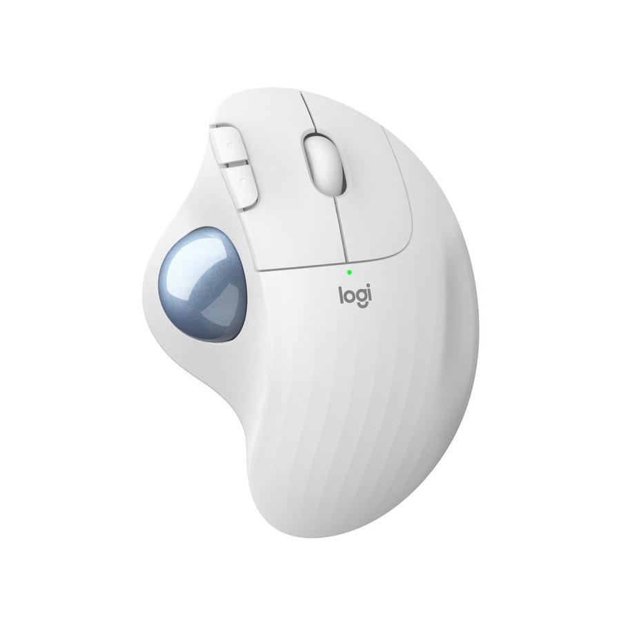 Ratón trackball inalámbrico por bluetooth logitech ergo m575 hasta 2000 dpi blanco crudo