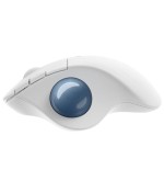Ratón trackball inalámbrico por bluetooth logitech ergo m575 hasta 2000 dpi blanco crudo