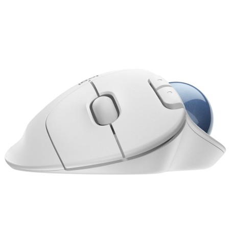 Ratón trackball inalámbrico por bluetooth logitech ergo m575 hasta 2000 dpi blanco crudo