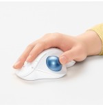 Ratón trackball inalámbrico por bluetooth logitech ergo m575 hasta 2000 dpi blanco crudo
