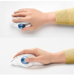 Ratón trackball inalámbrico por bluetooth logitech ergo m575 hasta 2000 dpi blanco crudo