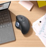 Ratón trackball inalámbrico por bluetooth logitech ergo m575 hasta 2000 dpi blanco crudo