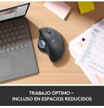Ratón trackball inalámbrico por bluetooth logitech ergo m575 hasta 2000 dpi blanco crudo