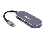 Nilox dock station 3 puertos usb 3.0 1, usbc y hdmi