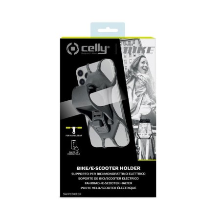 Celly swipe bike soporte pasivo teléfono móvil/smartphone gris