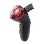 Mesko ms 2926 afeitadora para hombres afeitadora rotativa recortadora negro, rojo