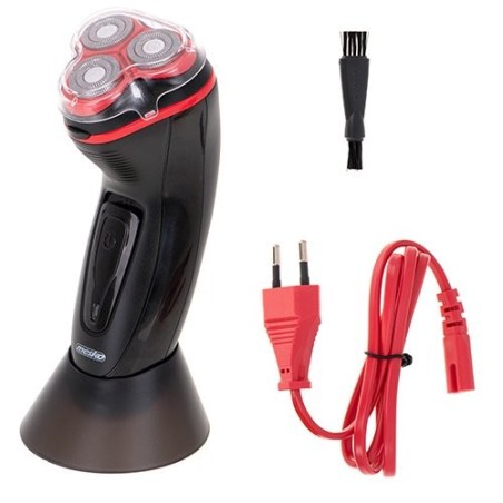 Mesko ms 2926 afeitadora para hombres afeitadora rotativa recortadora negro, rojo