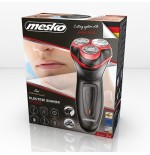 Mesko ms 2926 afeitadora para hombres afeitadora rotativa recortadora negro, rojo