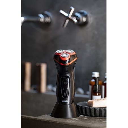 Mesko ms 2926 afeitadora para hombres afeitadora rotativa recortadora negro, rojo