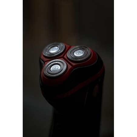Mesko ms 2926 afeitadora para hombres afeitadora rotativa recortadora negro, rojo