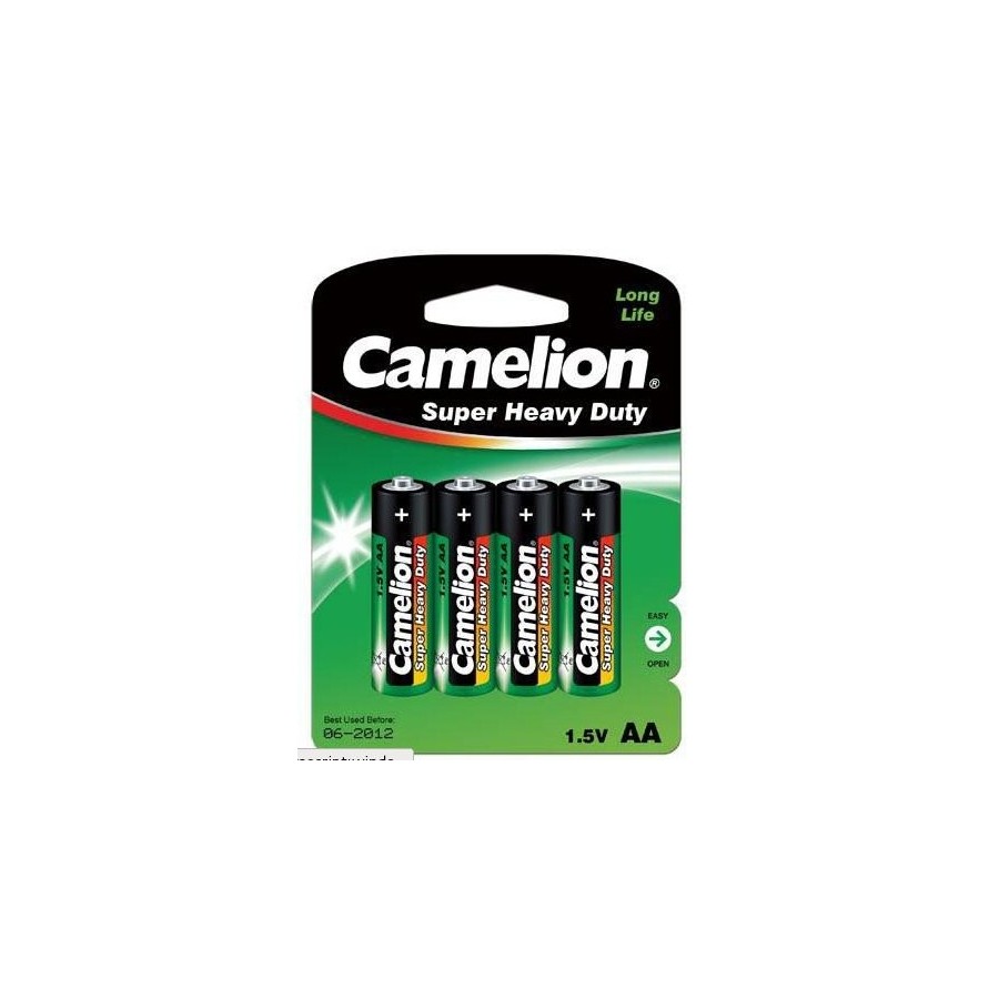 Pilas camelion r6p-4bb aa lr6, super heavy duty, 4 pc(s)