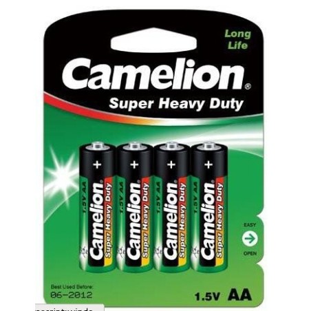 Pilas camelion r6p-4bb aa lr6, super heavy duty, 4 pc(s)