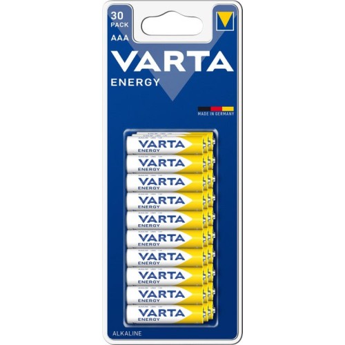 Paquete varta family de 30 pilas alcalinas aaa energy (lr03) 1.5v