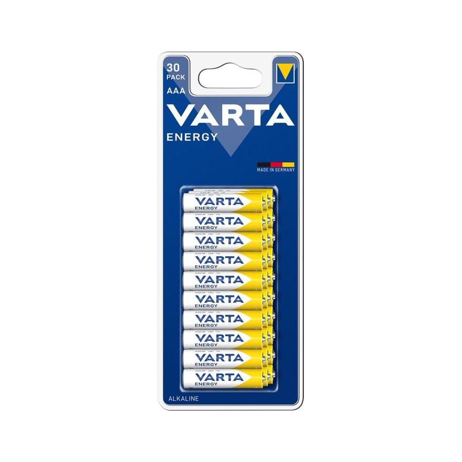 Paquete varta family de 30 pilas alcalinas aaa energy (lr03) 1.5v
