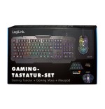 Teclado aleman + ratón logilink id0185 usb qwerty negro