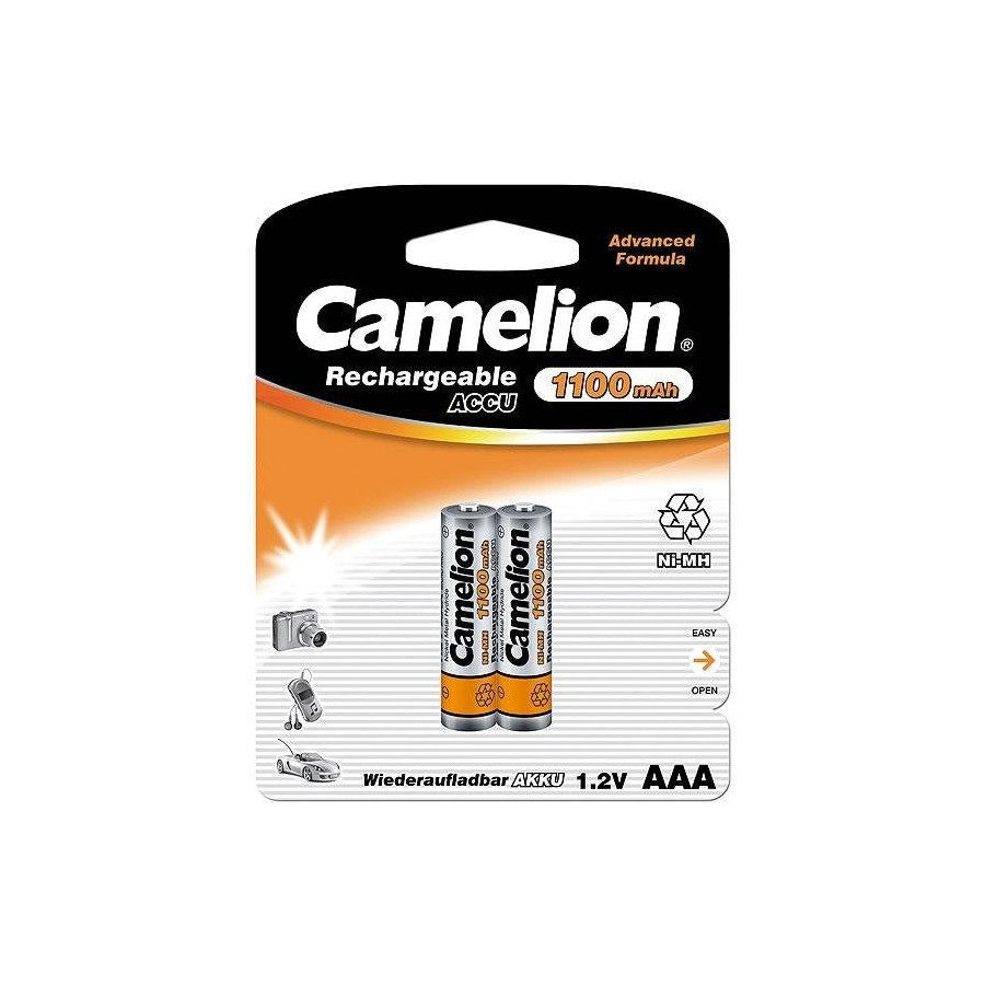 Pilas recargables camelion aaa 1100 mah (2 pcs)