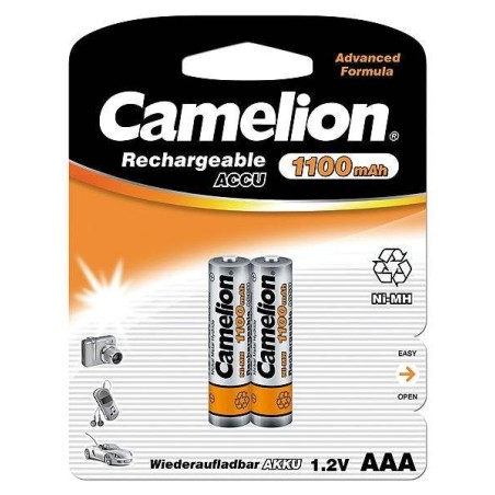 Pilas recargables camelion aaa 1100 mah (2 pcs)