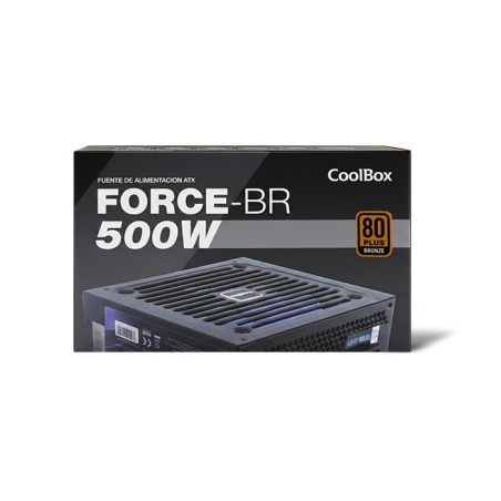 Fuente de alimentacion coolbox force 500w 80+ bronze bulk coo-pwep500-85s