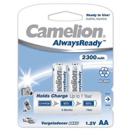 Camelion aa/hr6, 2300 mah, pilas recargables alwaysready ni-mh, 2 pieza(s)