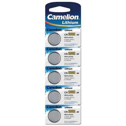 Camelion cr2032-bp5 cr2032, litio, 5 pieza(s)