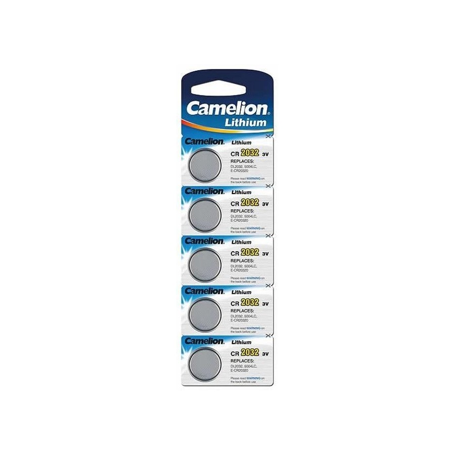 Camelion cr2032-bp5 cr2032, litio, 5 pieza(s)