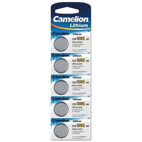 Camelion cr2032-bp5 cr2032, litio, 5 pieza(s)
