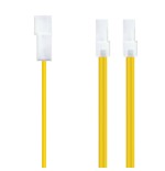 Nanocable cable alimentacion molex 4pin macho a 2x molex 4pin hembra 0.20m