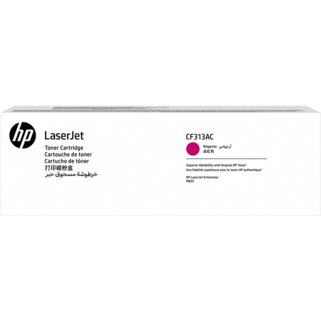 Hp tóner magenta cf313ac  31500 copias