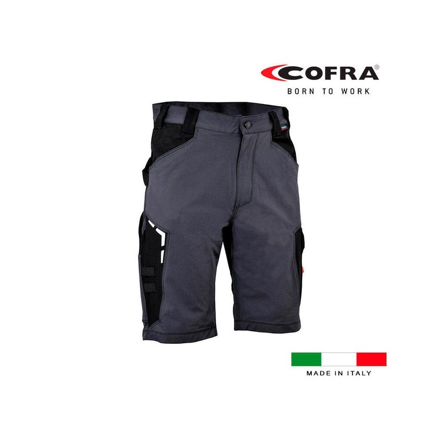 Bermuda bortan gris oscuro negro cofra talla 42