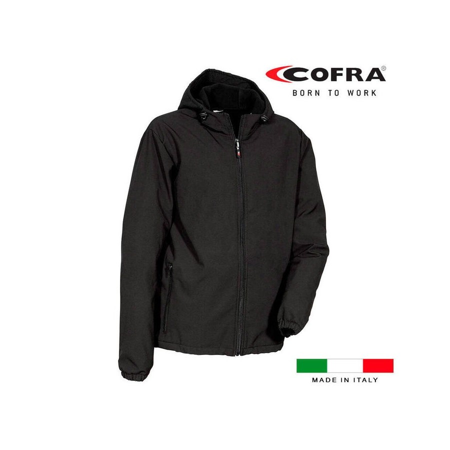 Cazadora softshell vannas negro cofra talla m
