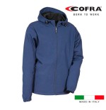 Cazadora softshell vannas azul marino cofra talla m