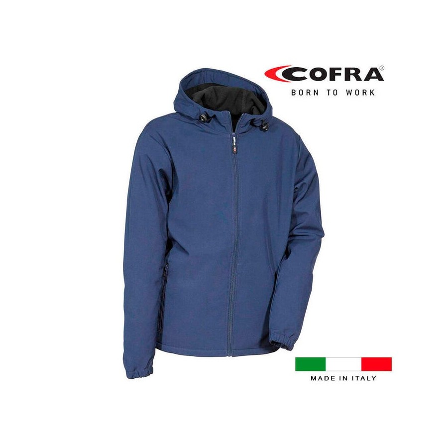 Cazadora softshell vannas azul marino cofra talla l
