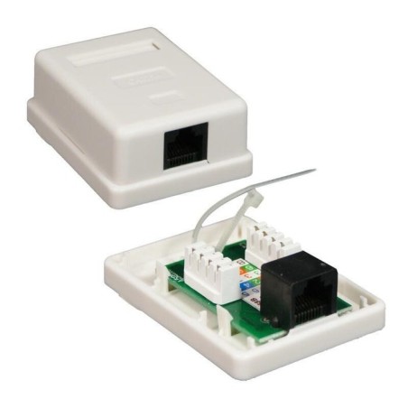 Nanocable roseta de superficie rj45 cat.6 utp 1 toma