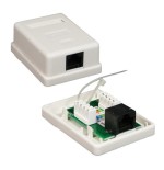 Nanocable roseta de superficie rj45 cat.6 utp 1 toma