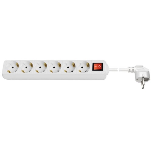 Regleta de enchufes goobay de 6 pliegues