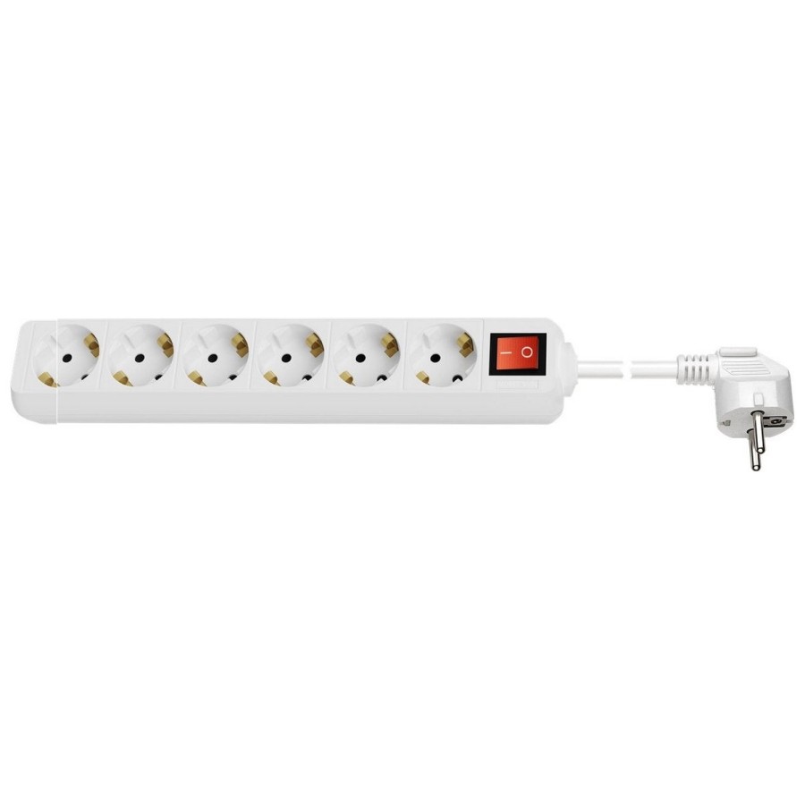 Regleta de enchufes goobay de 6 pliegues