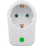 Goobay 3500w surge protector interruptor de protección de red y sobretensión, color blanco