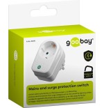 Goobay 3500w surge protector interruptor de protección de red y sobretensión, color blanco