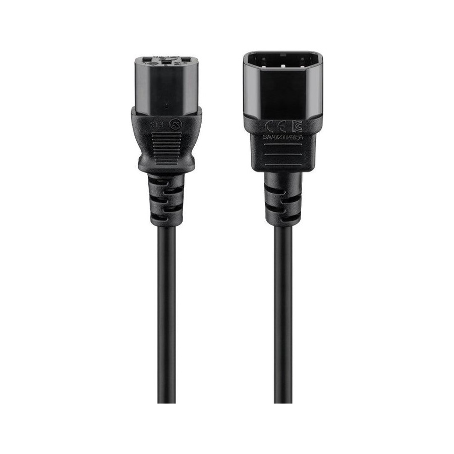 Goobay cable de alimentacion  5m tipo a c14- tipo b c13 39203