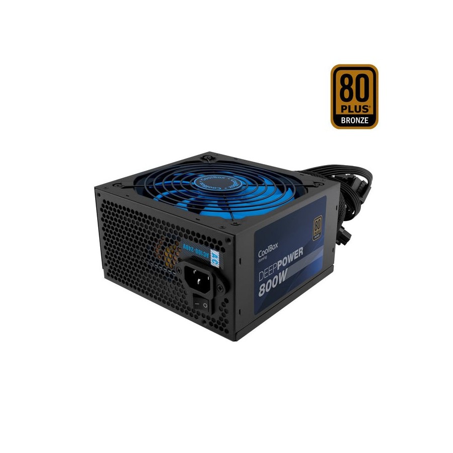 Fuente de alimentacion coolbox 800w  deepgaming 80+ bronze