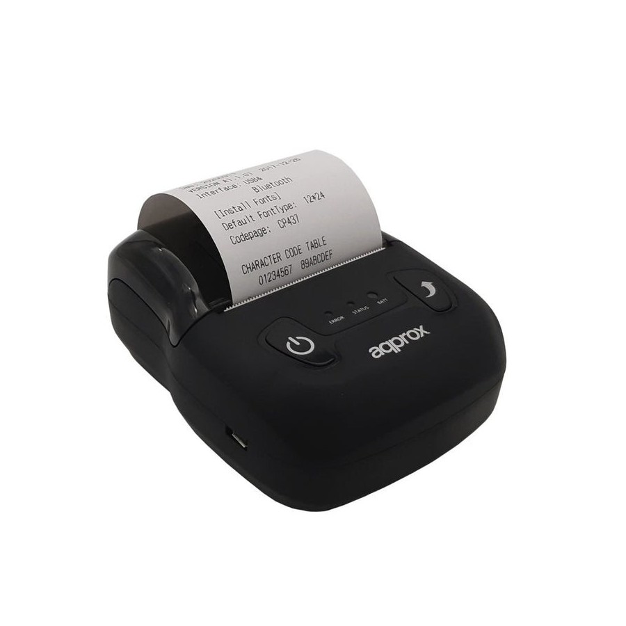 Impresora de tickets térmica portátil approx apppos58portable+ 80mm/s papel 58mm bluetooh / usb