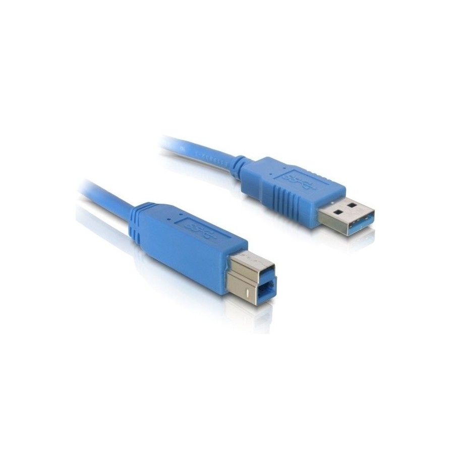 Delock cable usb3.0 tipo a-b macho/macho 3m azul